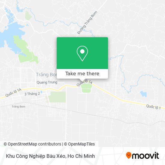Khu Công Nghiệp Bàu Xéo map