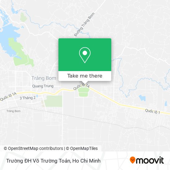 Trường ĐH Võ Trường Toản map