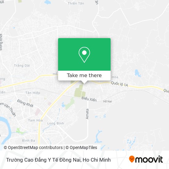 Trường Cao Đẳng Y Tế Đồng Nai map