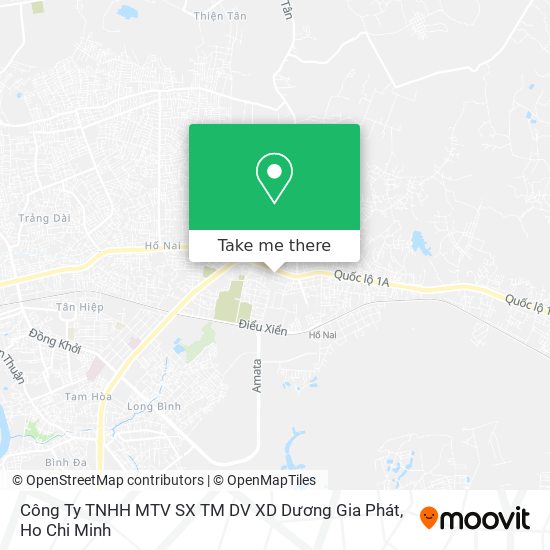 Công Ty TNHH MTV SX TM DV XD Dương Gia Phát map