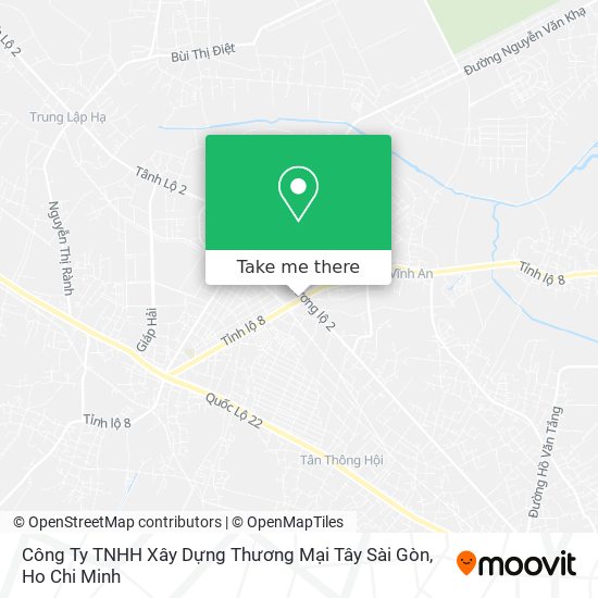 Công Ty TNHH Xây Dựng Thương Mại Tây Sài Gòn map