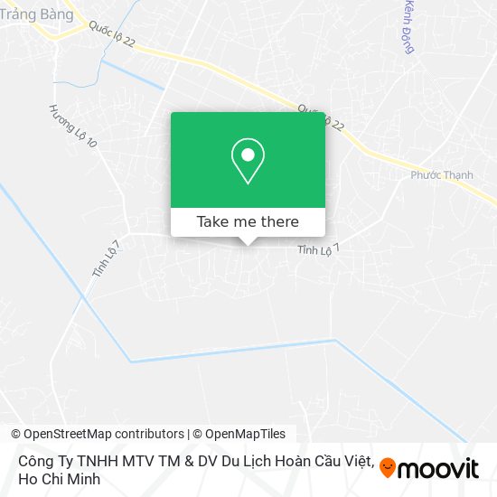 Công Ty TNHH MTV TM & DV Du Lịch Hoàn Cầu Việt map