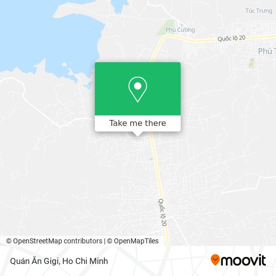 Quán Ăn Gigi map