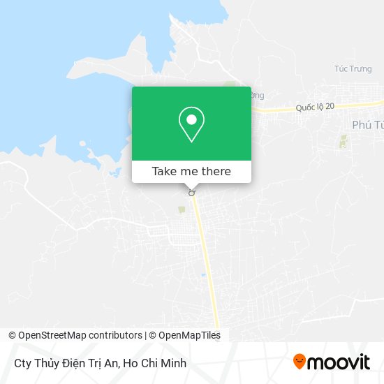 Cty Thủy Điện Trị An map