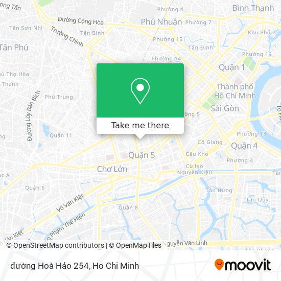 đường Hoà Hảo 254 map
