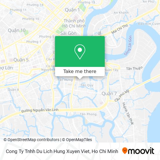 Cong Ty Tnhh Du Lich Hung Xuyen Viet map