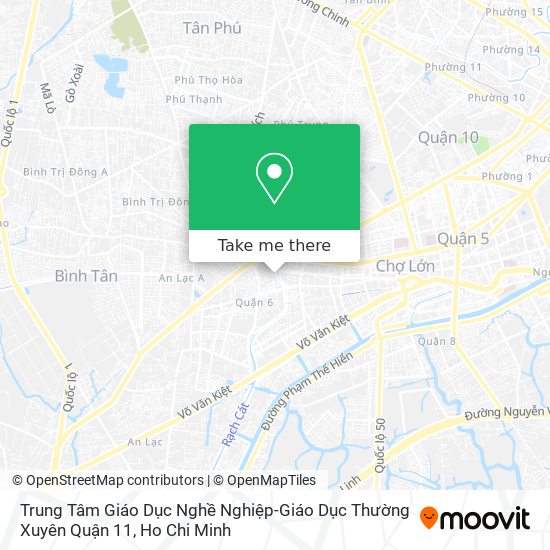 Trung Tâm Giáo Dục Nghề Nghiệp-Giáo Dục Thường Xuyên Quận 11 map