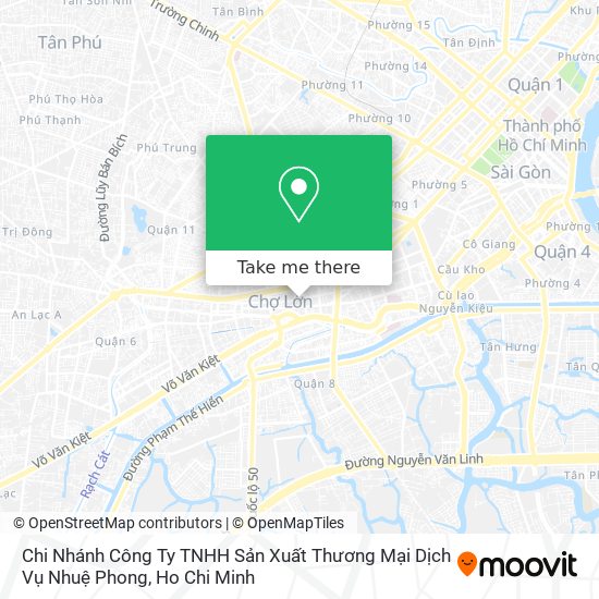 Chi Nhánh Công Ty TNHH Sản Xuất Thương Mại Dịch Vụ Nhuệ Phong map