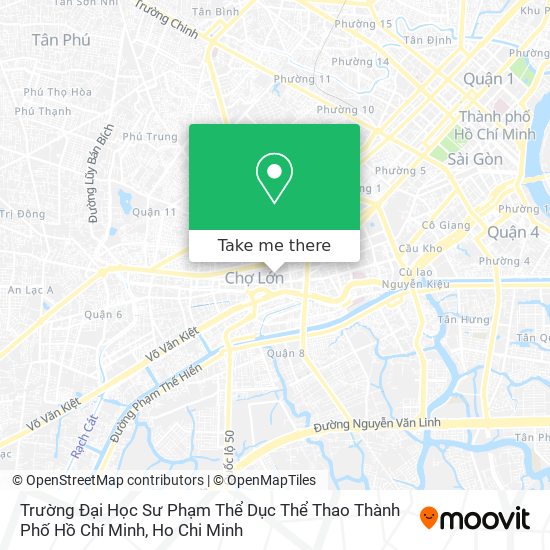 Trường Đại Học Sư Phạm Thể Dục Thể Thao Thành Phố Hồ Chí Minh map