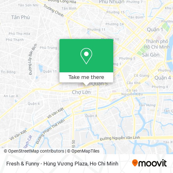 Fresh & Funny - Hùng Vương Plaza map