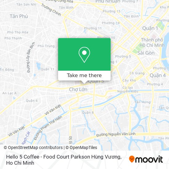 Hello 5 Coffee - Food Court Parkson Hùng Vương map