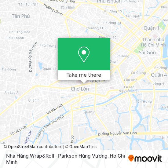 Nhà Hàng Wrap&Roll - Parkson Hùng Vương map