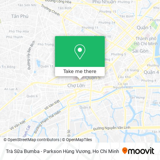 Trà Sữa Bumba - Parkson Hùng Vương map