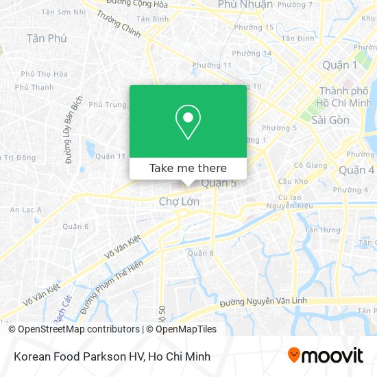 Korean Food Parkson HV map