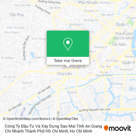 Công Ty Đầu Tư Và Xây Dựng Sao Mai Tỉnh An Giang Chi Nhánh Thành Phố Hồ Chí Minh map