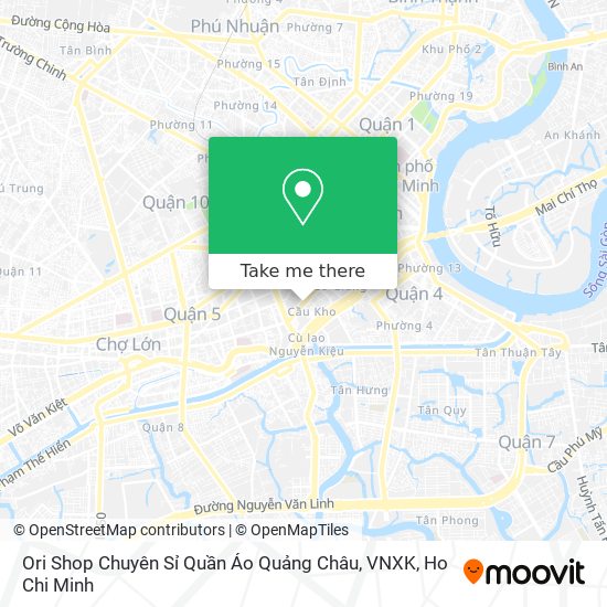 Ori Shop Chuyên Sỉ Quần Áo Quảng Châu, VNXK map