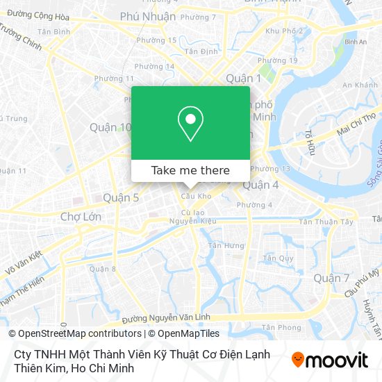 Cty TNHH Một Thành Viên Kỹ Thuật Cơ Điện Lạnh Thiên Kim map