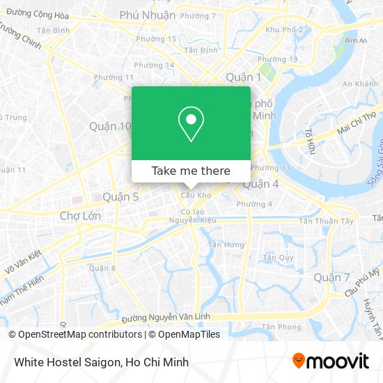 White Hostel Saigon map