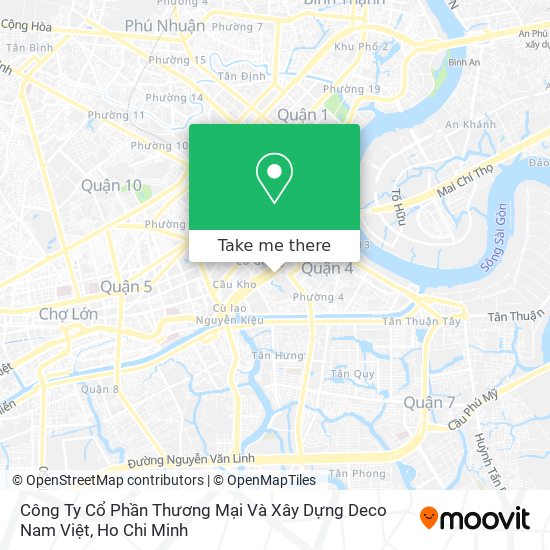 Công Ty Cổ Phần Thương Mại Và Xây Dựng Deco Nam Việt map