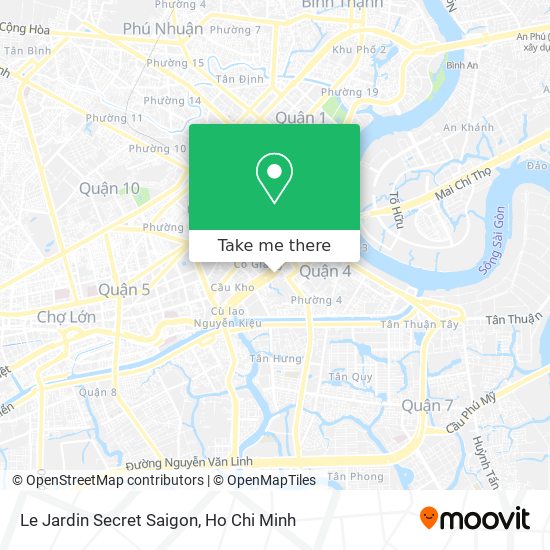 Le Jardin Secret Saigon map