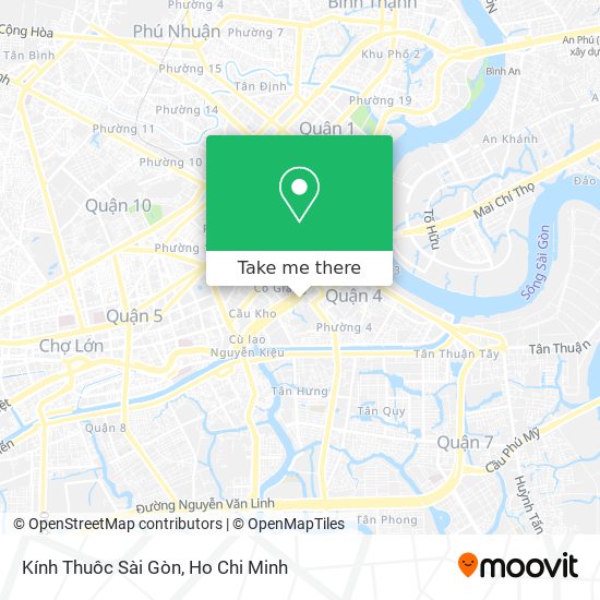 Kính Thuôc Sài Gòn map