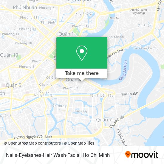 Nails-Eyelashes-Hair Wash-Facial map