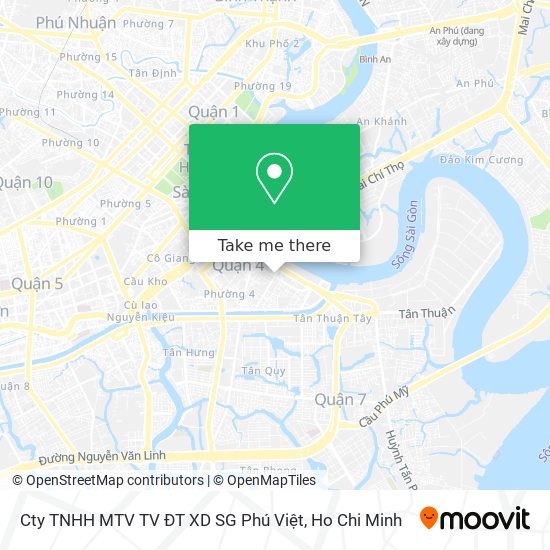 Cty TNHH MTV TV ĐT XD SG Phú Việt map