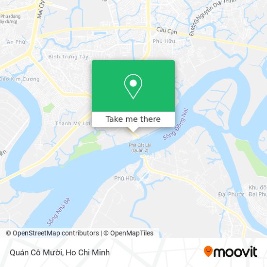 Quán Cô Mười map