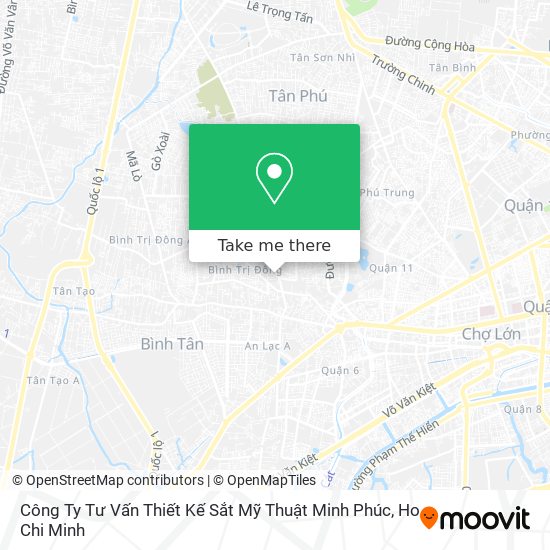 Công Ty Tư Vấn Thiết Kế Sắt Mỹ Thuật Minh Phúc map