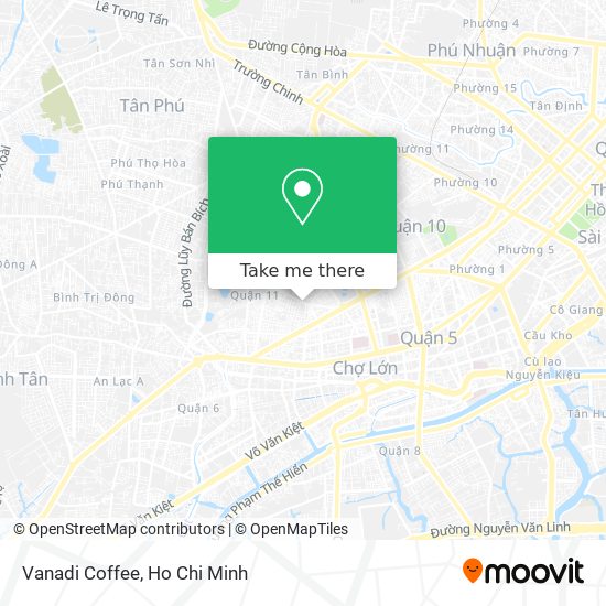 Vanadi Coffee map