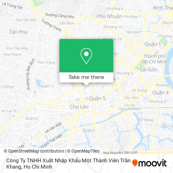 Công Ty TNHH Xuất Nhập Khẩu Một Thành Viên Trần Khang map