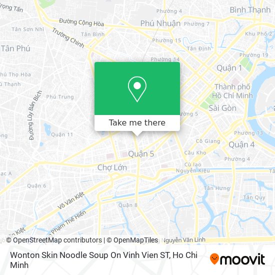 Wonton Skin Noodle Soup On Vinh Vien ST map