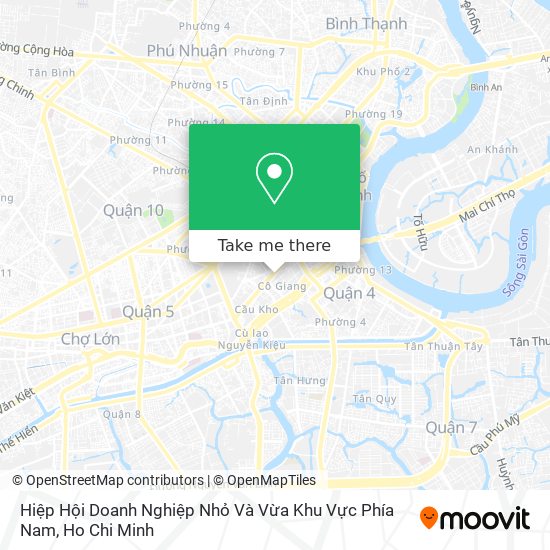 Hiệp Hội Doanh Nghiệp Nhỏ Và Vừa Khu Vực Phía Nam map