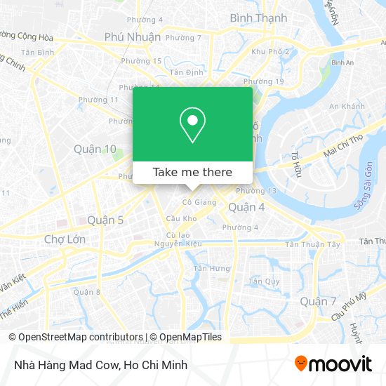 Nhà Hàng Mad Cow map