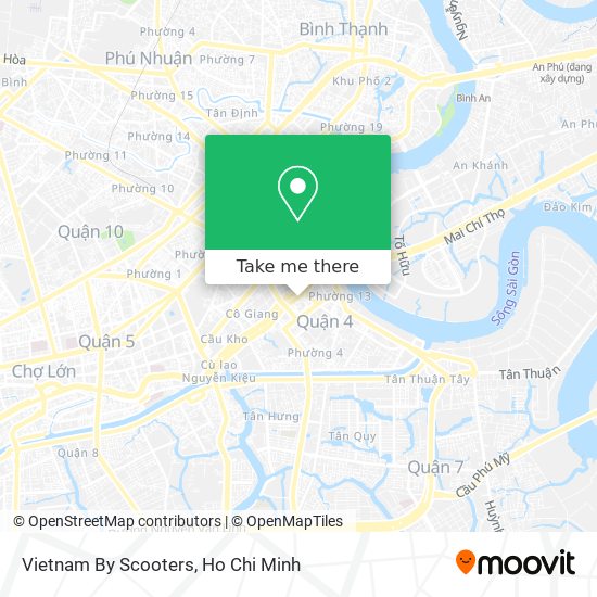Vietnam By Scooters map