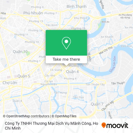 Công Ty TNHH Thương Mại Dịch Vụ Mãnh Công map