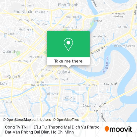 Công Ty TNHH Đầu Tư Thương Mại Dịch Vụ Phước Đạt-Văn Phòng Đại Diện map