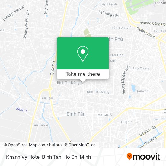 Khanh Vy Hotel Binh Tan map