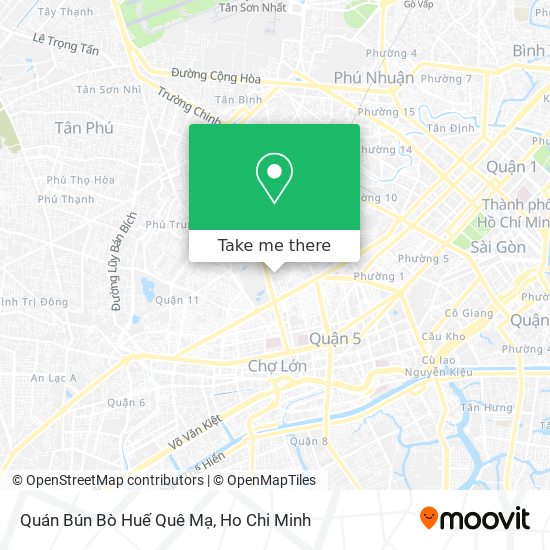 Quán Bún Bò Huế Quê Mạ map