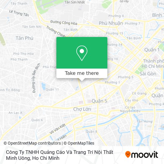 Công Ty TNHH Quảng Cáo Và Trang Trí Nội Thất Minh Uông map