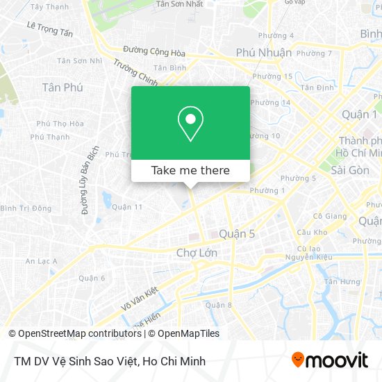 TM DV Vệ Sinh Sao Việt map