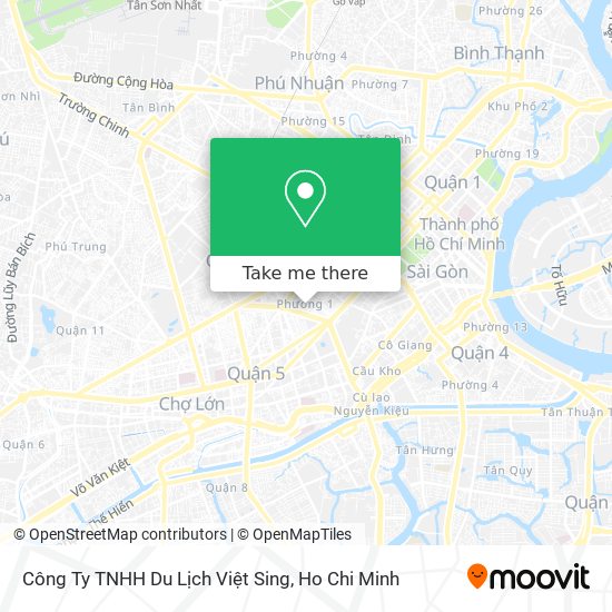 Công Ty TNHH Du Lịch Việt Sing map