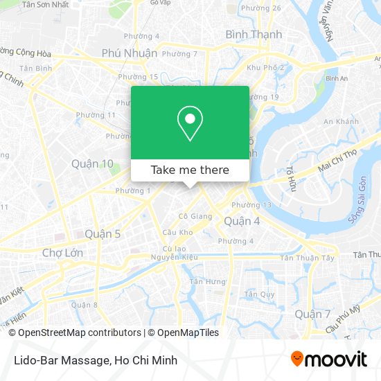 Lido-Bar Massage map