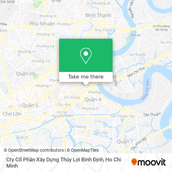 Cty Cổ Phần Xây Dựng Thủy Lợi Bình Định map