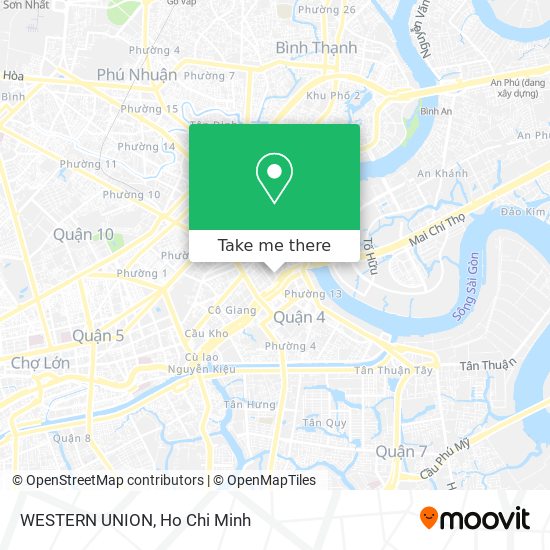 WESTERN UNION map