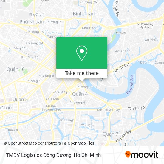 TMDV Logistics Đông Dương map