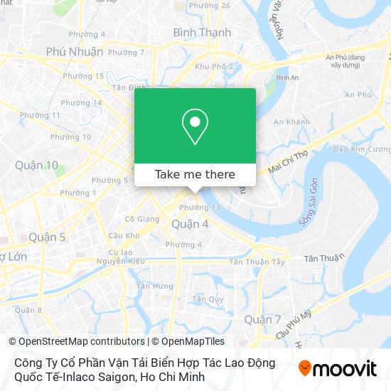 Công Ty Cổ Phần Vận Tải Biển Hợp Tác Lao Động Quốc Tế-Inlaco Saigon map