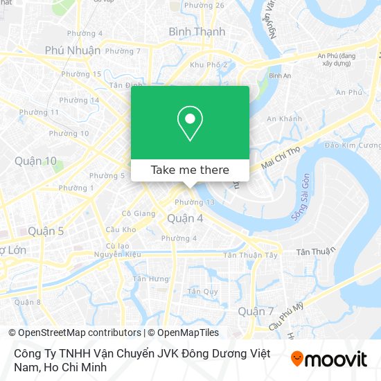 Công Ty TNHH Vận Chuyển JVK Đông Dương Việt Nam map