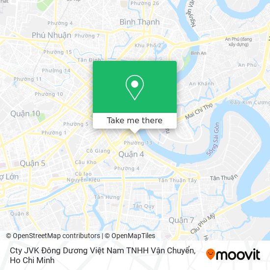 Cty JVK Đông Dương Việt Nam TNHH Vận Chuyển map