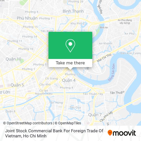 Joint Stock Commercial Bank For Foreign Trade Of Vietnam map